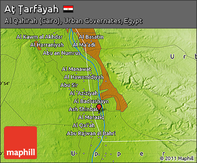 Physical Map of Aţ Ţarfāyah