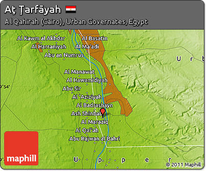 Physical Map of Aţ Ţarfāyah