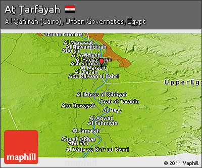 Physical Panoramic Map of Aţ Ţarfāyah
