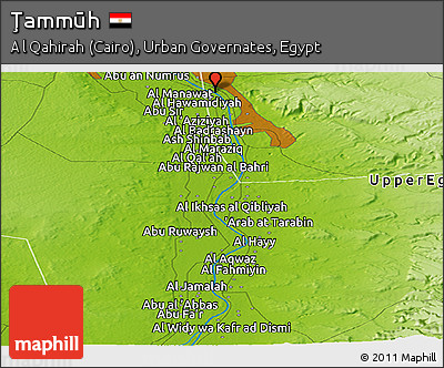 Physical Panoramic Map of Ţammūh