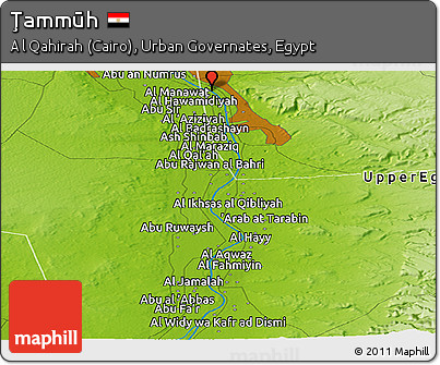 Physical Panoramic Map of Ţammūh