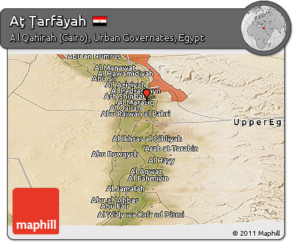 Satellite Panoramic Map of Aţ Ţarfāyah