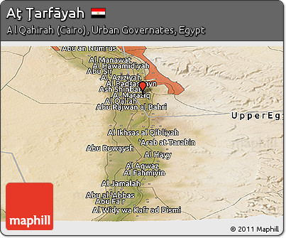 Satellite Panoramic Map of Aţ Ţarfāyah