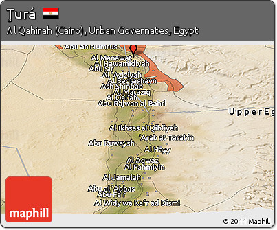 Satellite Panoramic Map of Ţurá