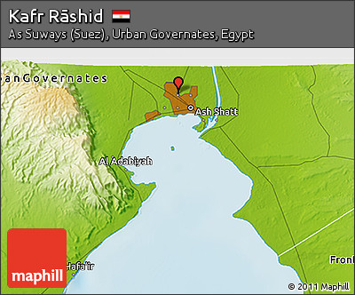 Physical 3D Map of Kafr Rāshid
