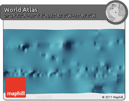 Satellite 3D Map of the Area around 29° 44' 59" N, 32° 13' 30" W