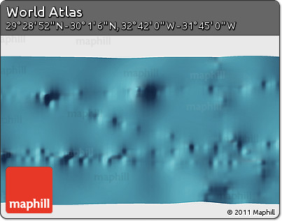 Satellite 3D Map of the Area around 29° 44' 59" N, 32° 13' 30" W