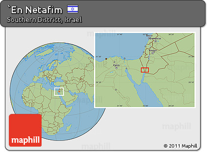 Savanna Style Location Map of `En Netafim