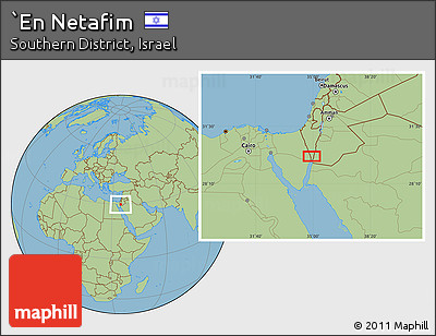 Savanna Style Location Map of `En Netafim