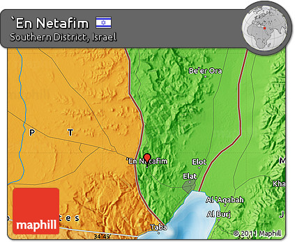 Political Map of `En Netafim