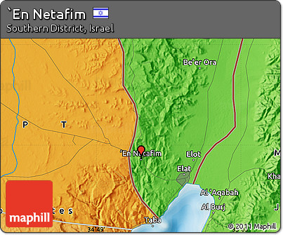 Political Map of `En Netafim