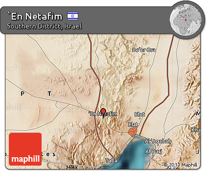 Satellite Map of `En Netafim