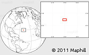Blank Location Map of the area around 29° 44' 59" N, 49° 13' 30" W