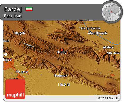 Physical 3D Map of Bardej