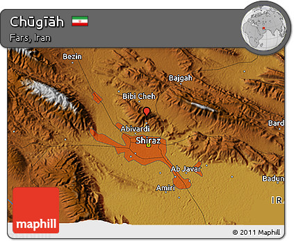 Physical 3D Map of Chūgīāh