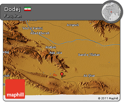 Physical 3D Map of Dodej