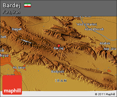 Physical 3D Map of Bardej
