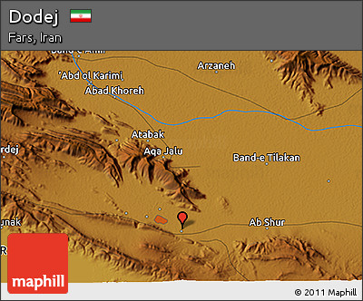 Physical 3D Map of Dodej