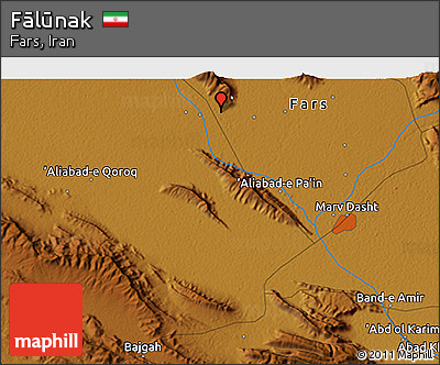 Physical 3D Map of Fālūnak