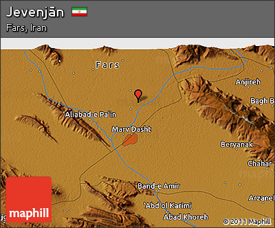 Physical 3D Map of Jevenjān
