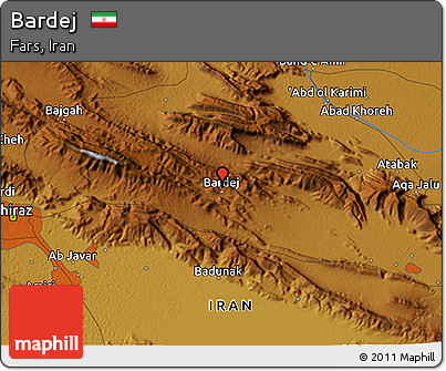 Physical 3D Map of Bardej