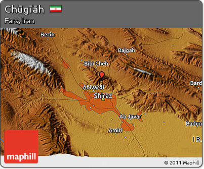 Physical 3D Map of Chūgīāh