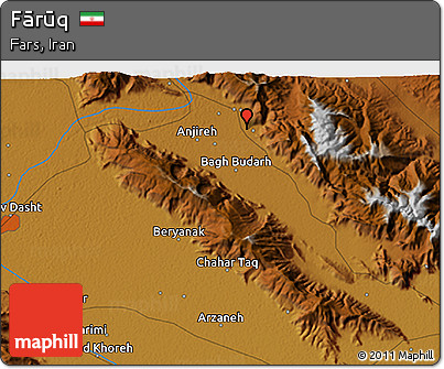 Physical 3D Map of Fārūq