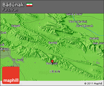 Political 3D Map of Bādūnak