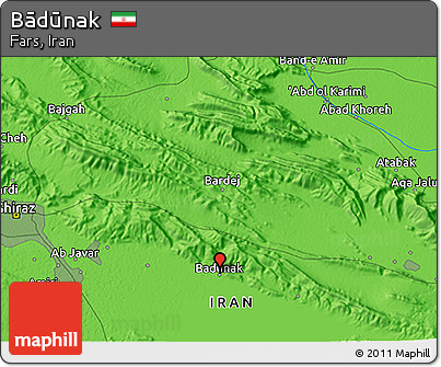 Political 3D Map of Bādūnak