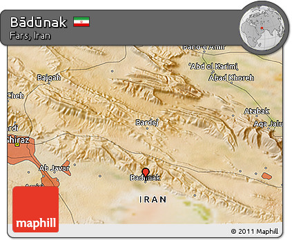 Satellite 3D Map of Bādūnak