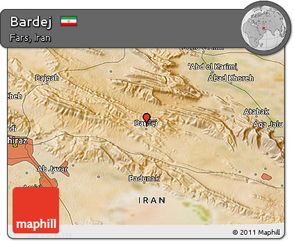 Satellite 3D Map of Bardej