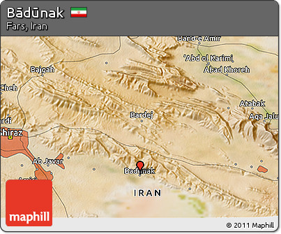 Satellite 3D Map of Bādūnak
