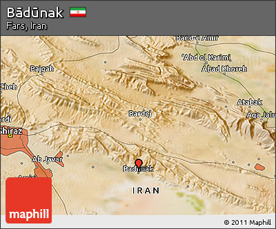Satellite 3D Map of Bādūnak