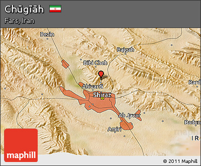 Satellite 3D Map of Chūgīāh
