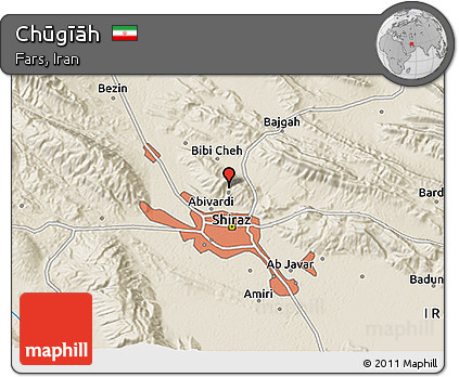 Shaded Relief 3D Map of Chūgīāh