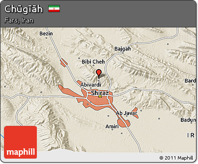 Shaded Relief 3D Map of Chūgīāh