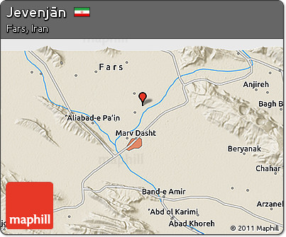 Shaded Relief 3D Map of Jevenjān