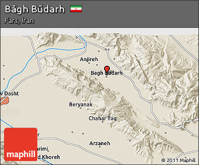 Shaded Relief 3D Map of Bāgh Būdarh