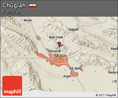 Shaded Relief 3D Map of Chūgīāh