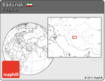 Blank Location Map of Bādūnak