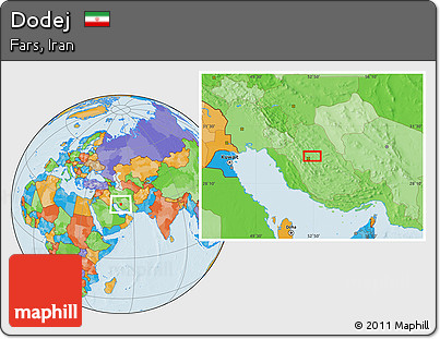 Political Location Map of Dodej