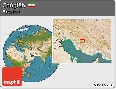 Satellite Location Map of Chūgīāh