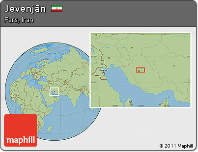 Savanna Style Location Map of Jevenjān