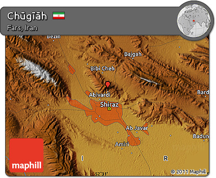 Physical Map of Chūgīāh