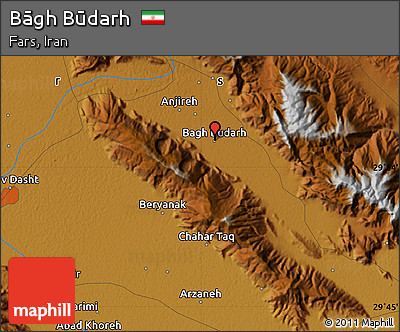Physical Map of Bāgh Būdarh