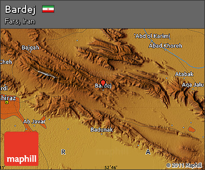 Physical Map of Bardej