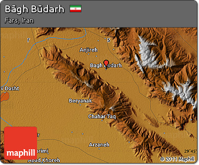 Physical Map of Bāgh Būdarh