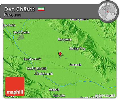 Political Map of Deh Chāsht