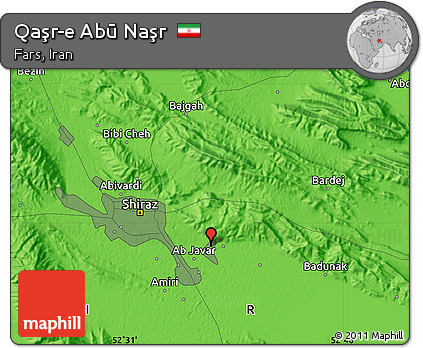 Political Map of Qaşr-e Abū Naşr