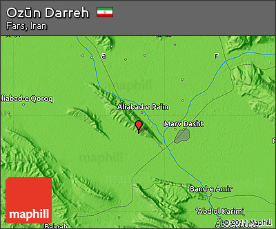 Political Map of Ozūn Darreh